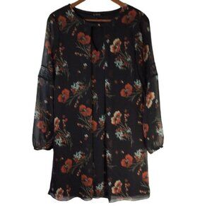 A. Byer Floral Black Dress Size Medium